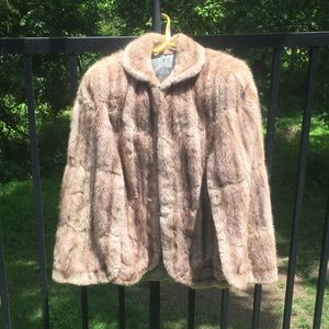 Vintage fur waist length shrug
